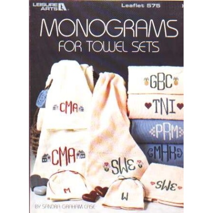 Monograms for towel sets to CrossStitch 575