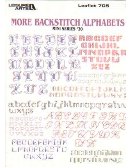 More backstitch alphabets, mini series #20 CrossStitch 705