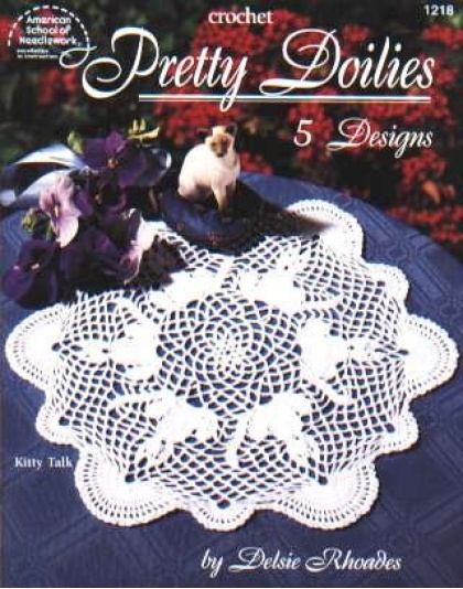 Pretty Doilies to crochet, 5 designs and 17 pages! 1218