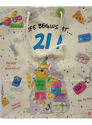 Rhapsody Ltd. Life Begins at 21 Gift Bag