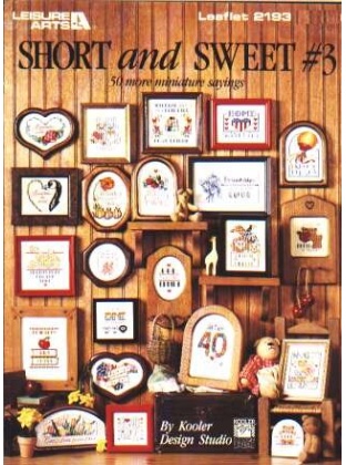 Short and sweet #3, 50 miniature sayings to CrossStitch 2193