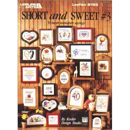 Short and sweet #3, 50 miniature sayings to CrossStitch 2193