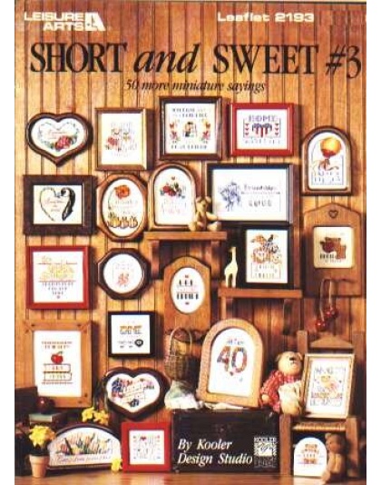 Short and sweet #3, 50 miniature sayings to CrossStitch 2193