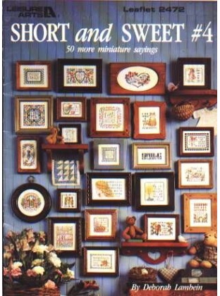 Short and sweet #4, 50 more minature sayings to CrossStitch 2472
