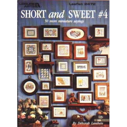 Short and sweet #4, 50 more minature sayings to CrossStitch 2472