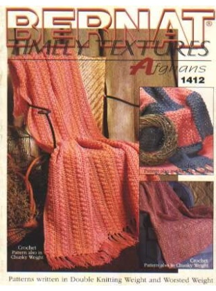 Timely textures afghans to knit and crochet 1412 *last one*