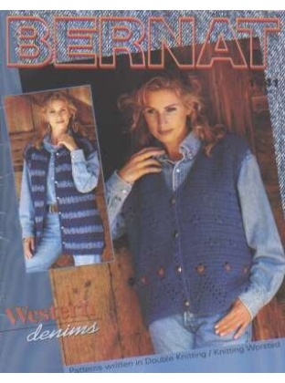 Western denims patterns written in double knitting/knitting worsted 1441 *last one*