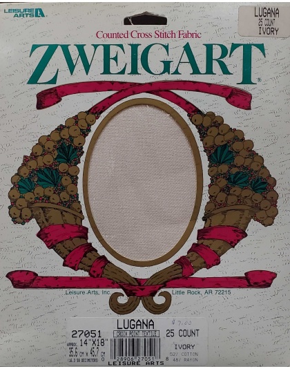 Zweigart Ivory counted crossstitch fabric 25 count