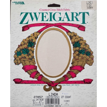 Zweigart Ivory counted crossstitch fabric 27 count