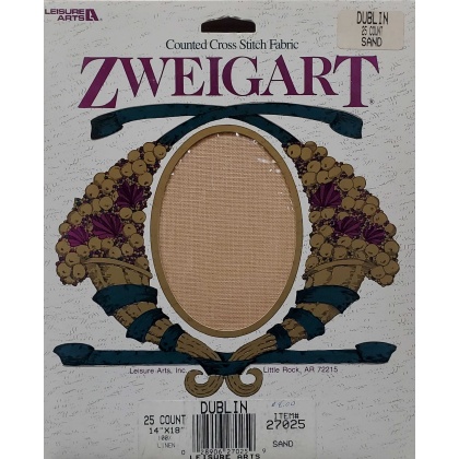 Zweigart Sand counted crossstitch fabric 25 count