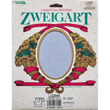 Zweigart Wedgewood counted crossstitch fabric 25 count