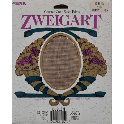 Zweigart dirty linen counted crossstitch fabric 25 count