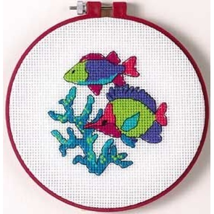 A Tropical Swim Needlepoint kit