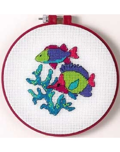 A Tropical Swim Needlepoint kit