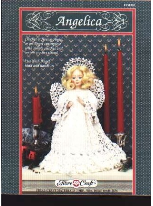 Angelica, a treetop angel or angel centerpiece to crochet, fcm305