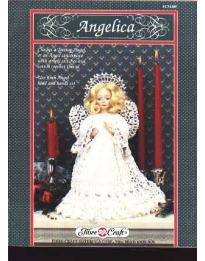 Angelica, a treetop angel or angel centerpiece to crochet, fcm305