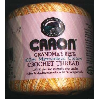 Caron Grandma's best crochet thread 300 yds. Color 166 Sunset size 10