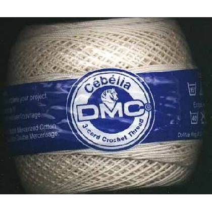 Cebelia DMC size 10 color ECRU 284 yds.
