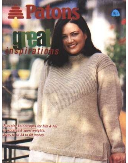 Great inspirations plus size knit designs for him and her, sizes 34-60, 921