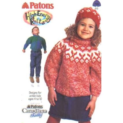 High energy knits, designs for active kids ages 4 to 10, 4 designs, 728