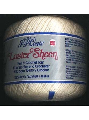 JP Coats Luster sheen color 7 Vanilla cable twist