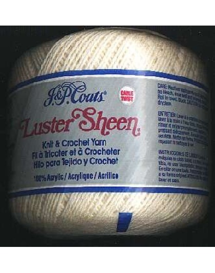 JP Coats Luster sheen color 7 Vanilla cable twist