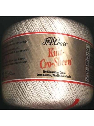 JP Coats knit-cro-sheen color 62 natural size 10 325 yds