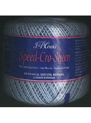 JP Coats speed cro-sheen color 4 Blue 100 yds size 3