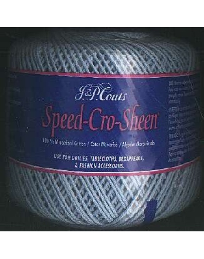 JP Coats speed cro-sheen color 4 Blue 100 yds size 3
