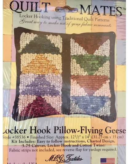 Locker Hook Pillow Flying Geese