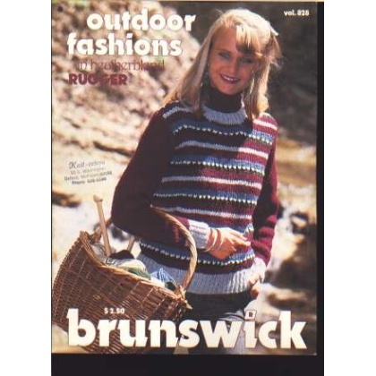 Outdoor fashions in heaterblend Rugger, 5 designs pullover, cardigans 828