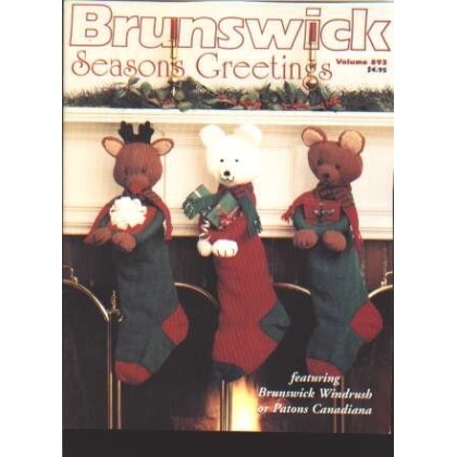 Season's Greetings stuffed animal stockings & t-shirt to crochet knit 893