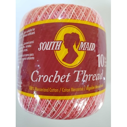 South Maid size 10 color 15 Sh. Pinks crochet cotton 300 yds