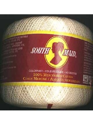 South Maid size 10 color 429A Cream crochet cotton
