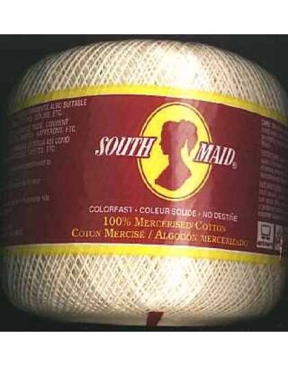 South Maid size 10 color 429A Cream crochet cotton