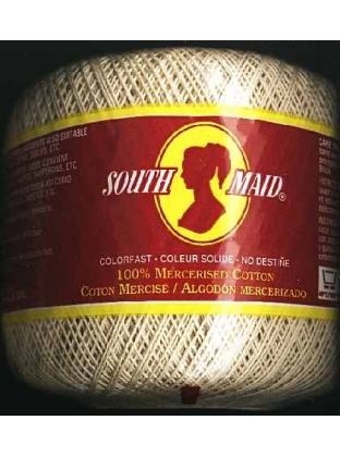 South Maid size 10 color 429A New Ecru crochet cotton