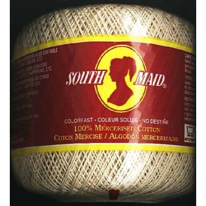 South Maid size 10 color 429A New Ecru crochet cotton