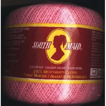 South Maid size 10 color 493 French Rose crochet cotton 350 yds