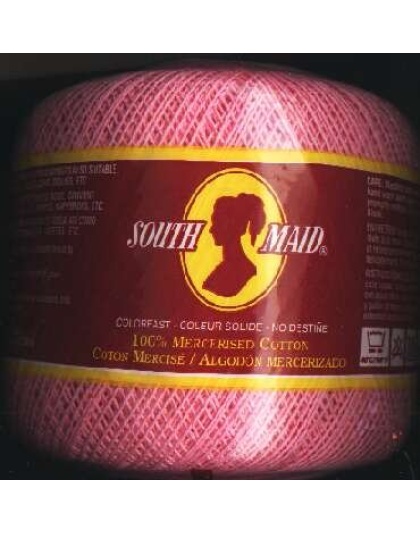 South Maid size 10 color 493 French Rose crochet cotton 350 yds
