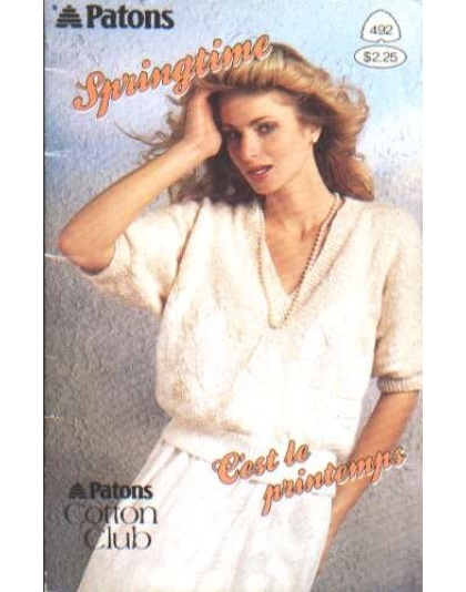 Springtime cotton knits, 7 nice designs, 492