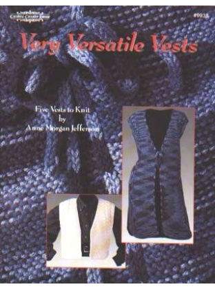 Very Versatile vests, 5 vests to knit by Caroline Aountry House, 9938