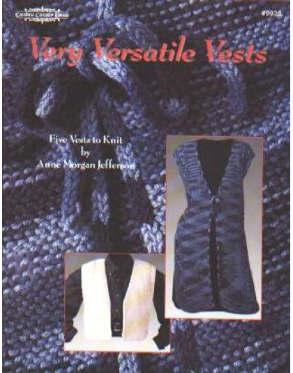 Very Versatile vests, 5 vests to knit by Caroline Aountry House, 9938