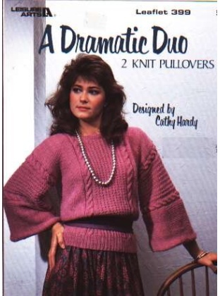 A dramatic duo 2 knit pullovers to knit and crochet 399