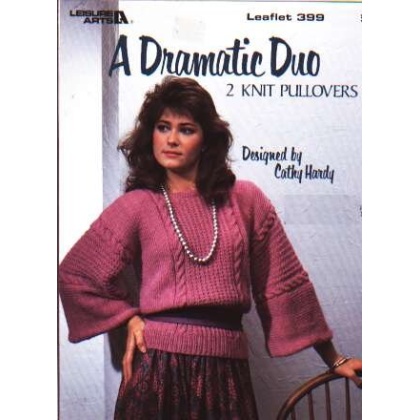 A dramatic duo 2 knit pullovers to knit and crochet 399