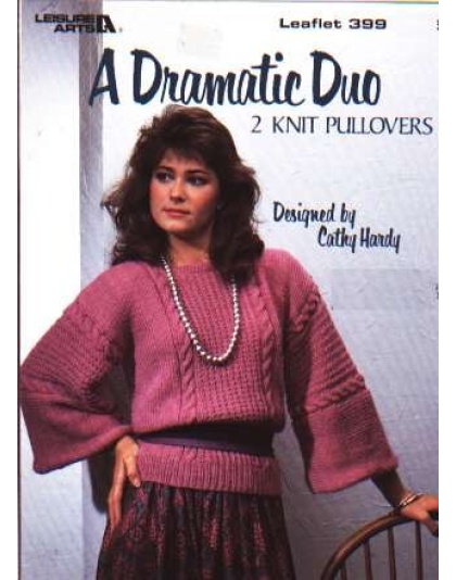 A dramatic duo 2 knit pullovers to knit and crochet 399