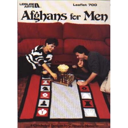 Afghans for men, Chessmen, 4 designs 700