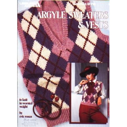 Argyle sweaters and vests to knit and crochet 276