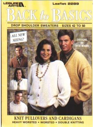 Back to basics, drop shoulder sweaters size 42-50 to knit and crochet 2289