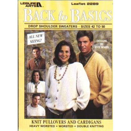 Back to basics, drop shoulder sweaters size 42-50 to knit and crochet 2289