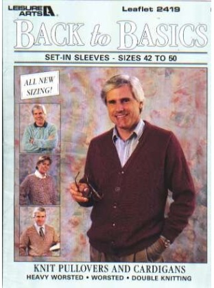 Back to basics set-in sleeve pullover, cardigan size 42-50 to knit and crochet 2419